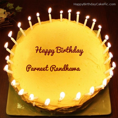 write name on Candles Birthday Cake